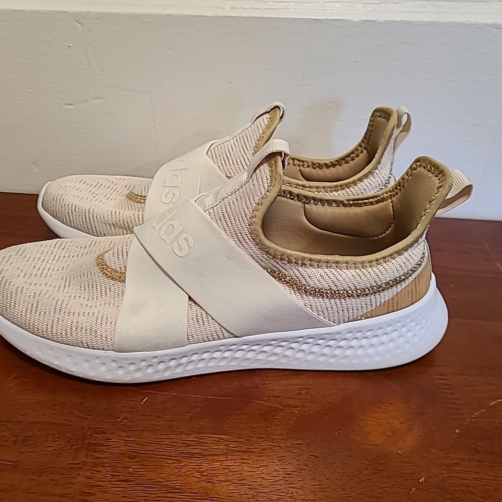 Adidas Beige Slip-On Sneakers